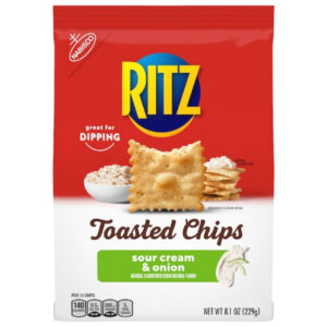 Ritz Nabisco Sour Cream And Onion Toasted Chips, 8.1 Ounces, 6 Per Case