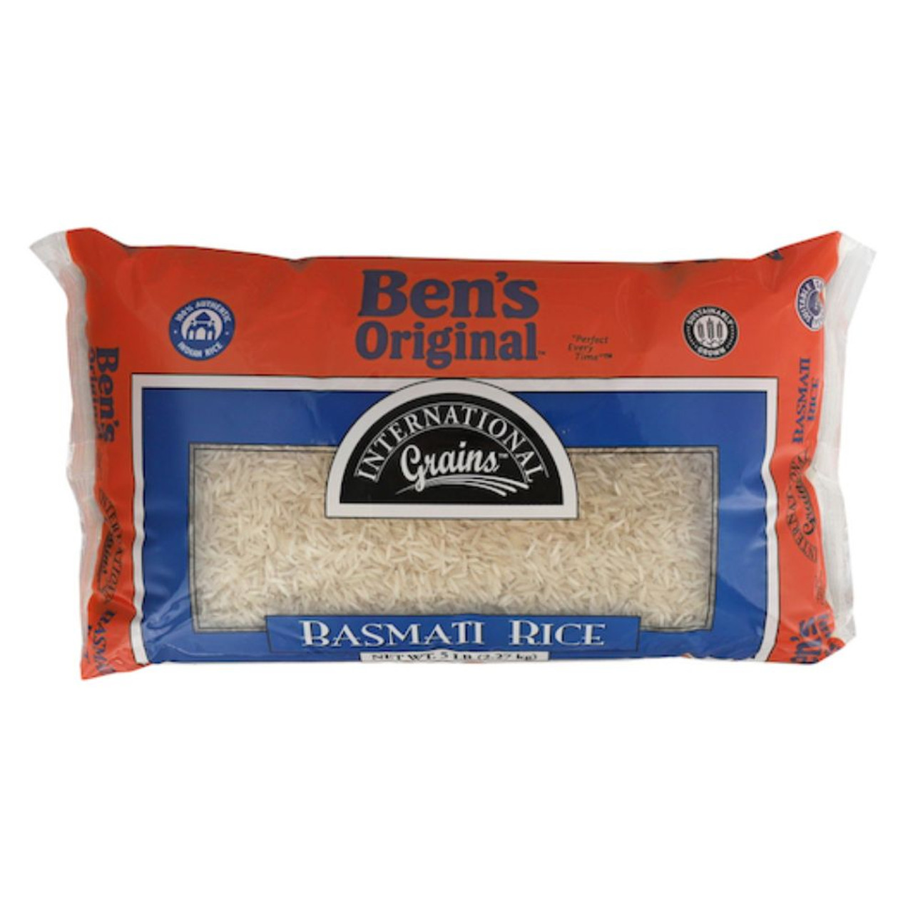 Ben s Original International Grains Basmati, 5.004 Pound, 2 Per Case