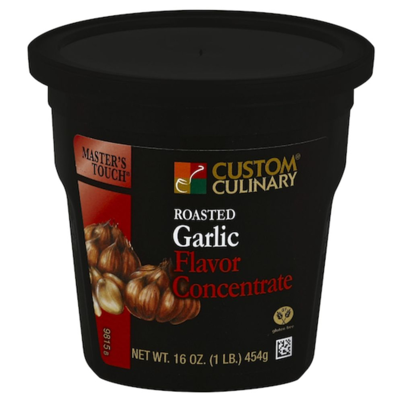 Custom Culinary Masters Touch Gold Label Roasted Garlic Base, 1 Pound, 6 Per Case