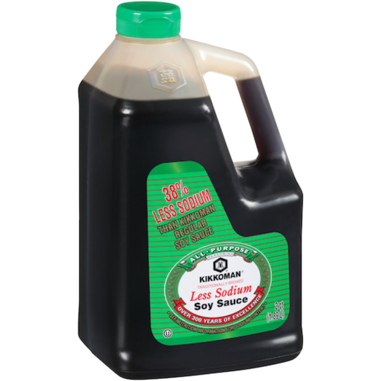 Kikkoman Less Sodium Soy Sauce, .5 Gallon - 6 Per Case
