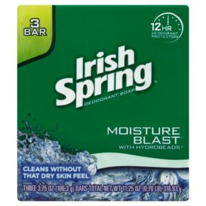 Irish Spring Bar Soap Icy Blast 3 Bar, 11.25 Ounces, 18 Per Case