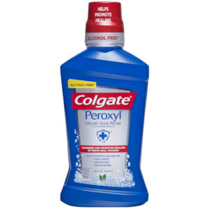 Colgate Peroxyl Mild Mint Mouthwash, 8 Fluid Ounces, 6 Per Case