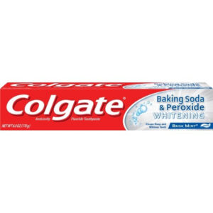 Colgate Baking Soda & Peroxide Whitening Frosty Mint Stripe Toothpaste, 6 Ounces, 24 Per Case