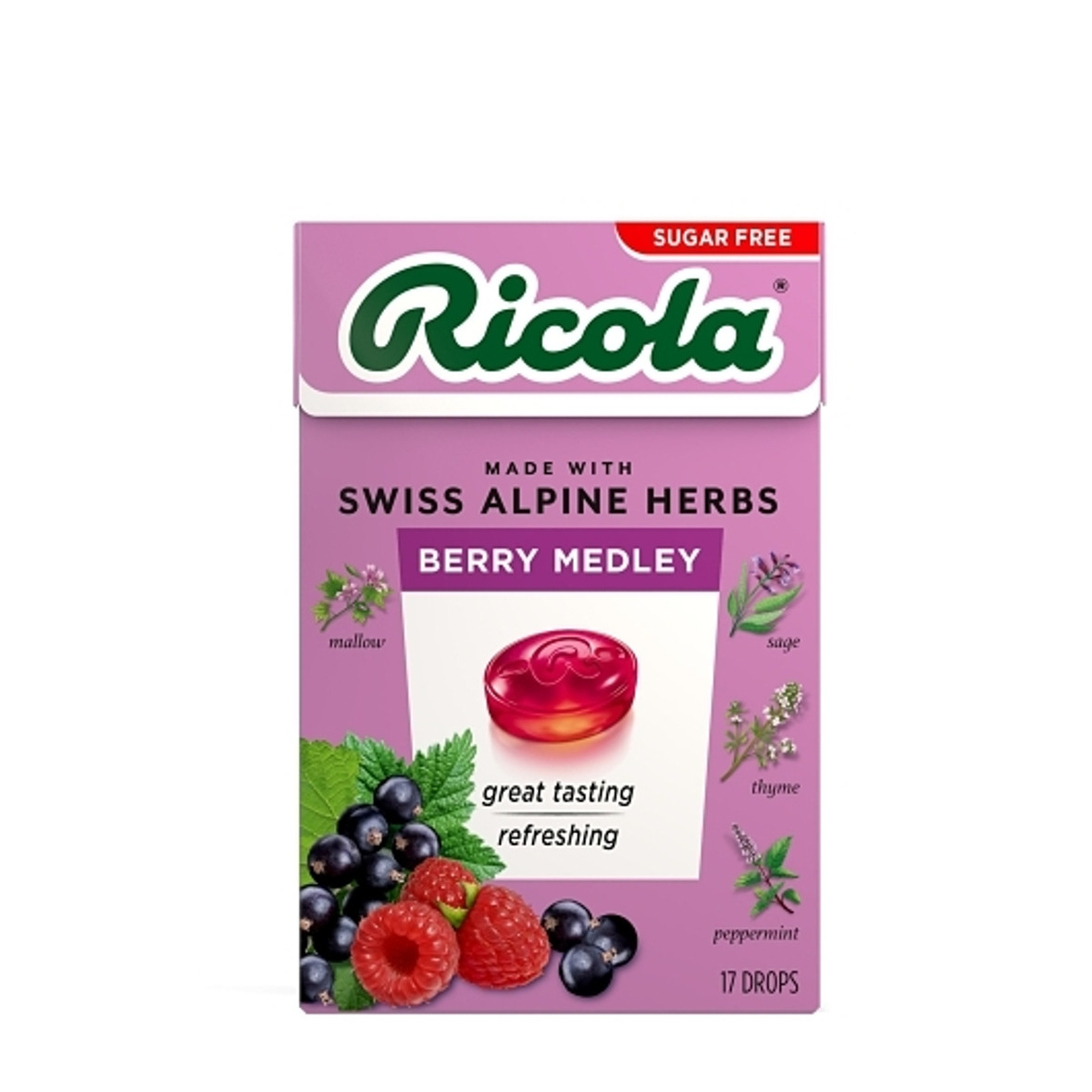 Ricola Original Herbed Cough Drops, 45 Count, 6 Per Pack, 6 Per Case