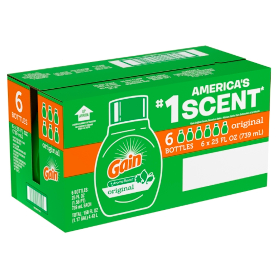 Tide Double Strength Liquid Laundry Detergent, 25 Fluid Ounce, 6 Per Case