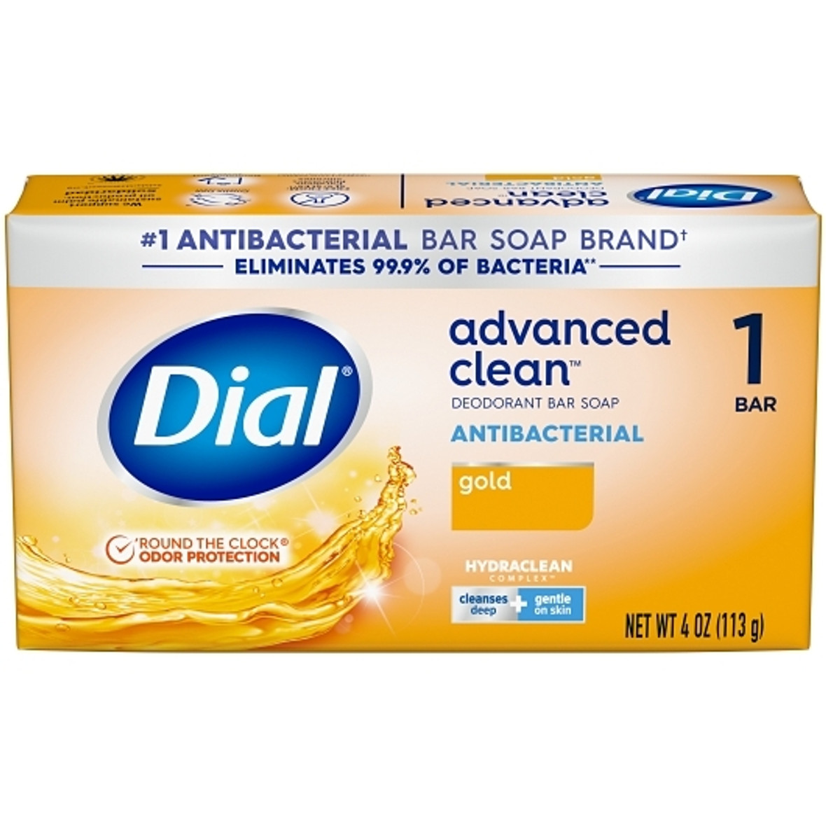 Dial White Antibacterial Deodorant Bar Soap, 12 Ounce, 12 Per Case