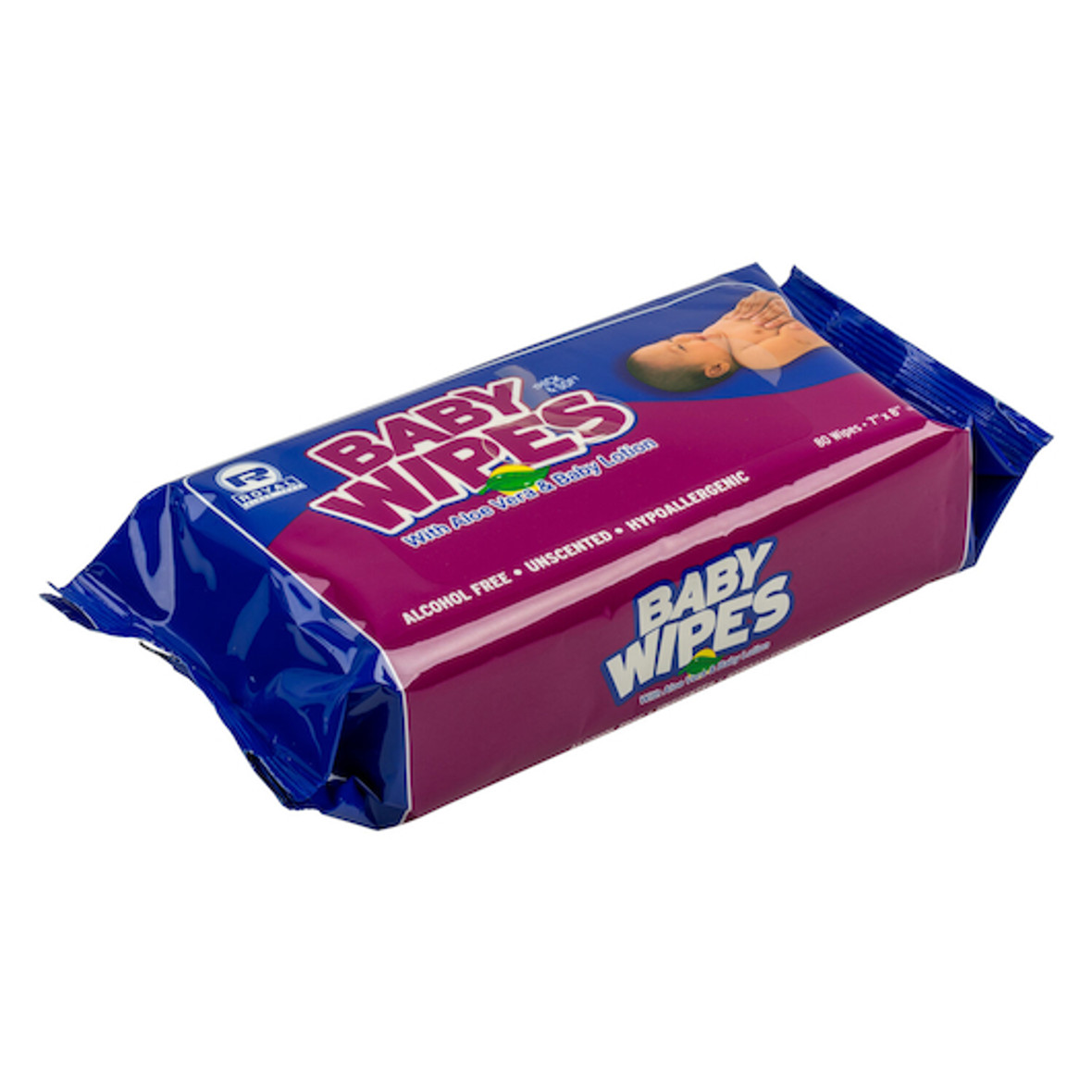 Royal Unscented Baby Wipe, 80 Each, 12 Per Case