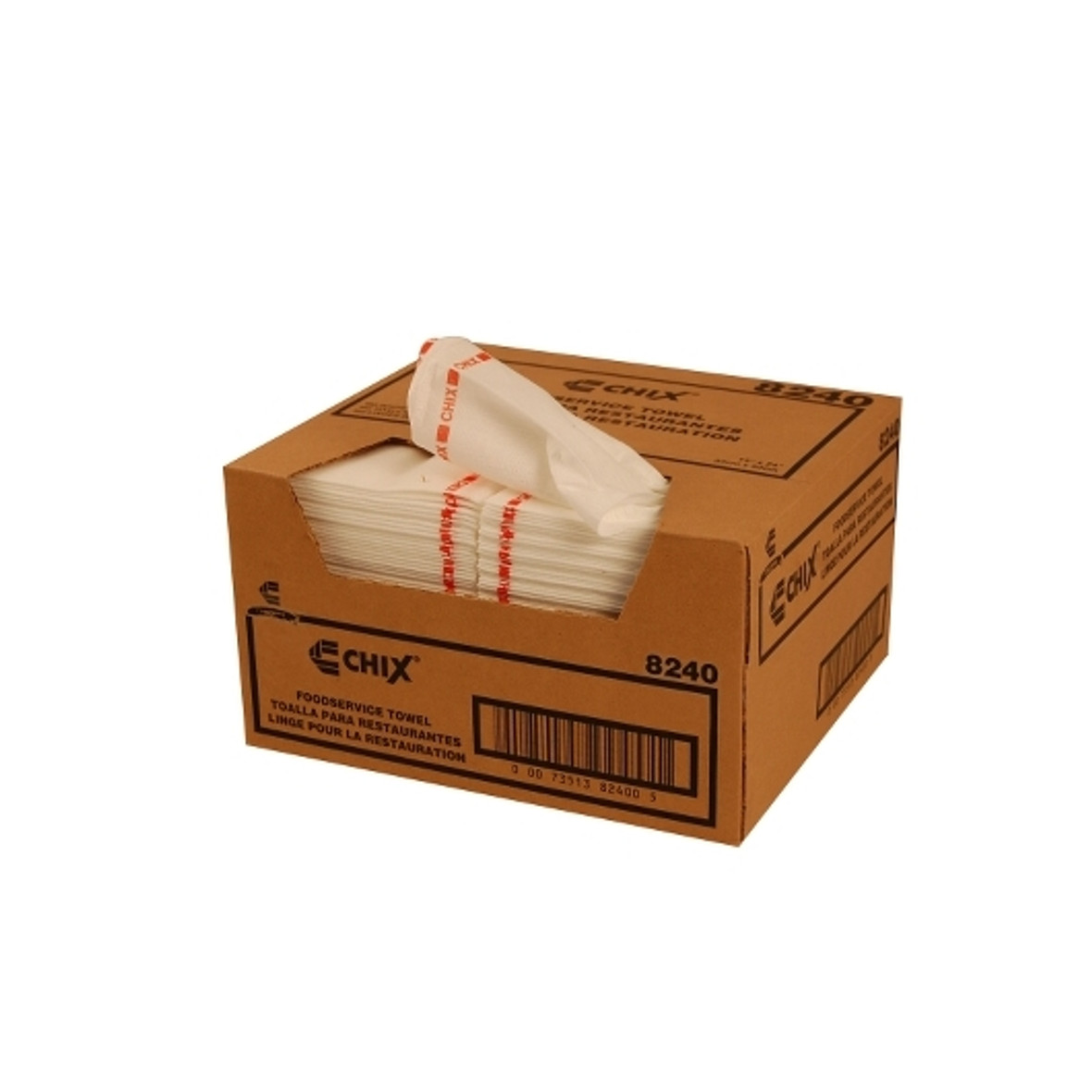 Chicopee 13 X 24 Chix Plus Heavy Duty White Towel with Microban, 72 Per Case