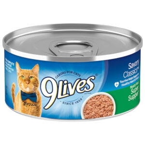 9 Lives Meaty Pate Super Supper Cat Food Singles, 5.5 Ounces, 24 Per Case