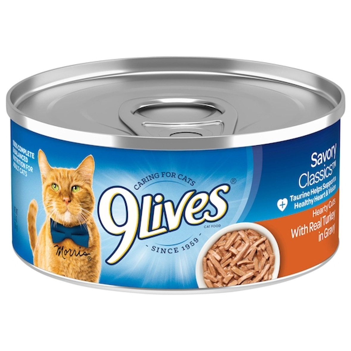 9 Lives Hearty Cuts Chicken And Fish Cat Food Singles, 5.5 Ounces, 24 Per Case