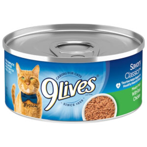 9 Lives Meaty Pate Chicken And Tuna Cat Food Singles, 5.5 Ounces, 24 Per Case