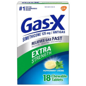 Gas-X Creme Cherry Tablets, 18 Each, 6 Per Pack, 4 Per Case