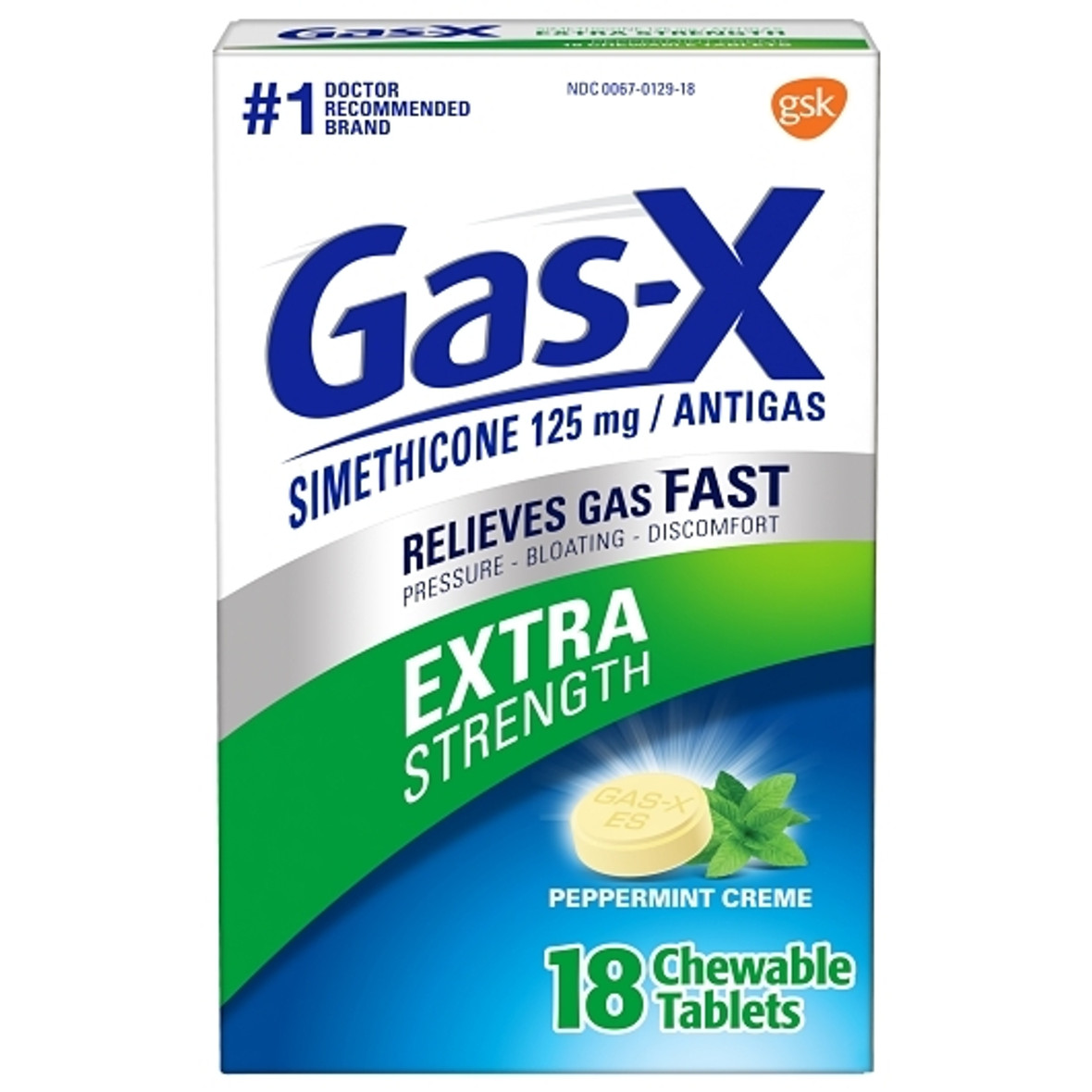 Gas-X Creme Cherry Tablets, 18 Each, 6 Per Pack, 4 Per Case