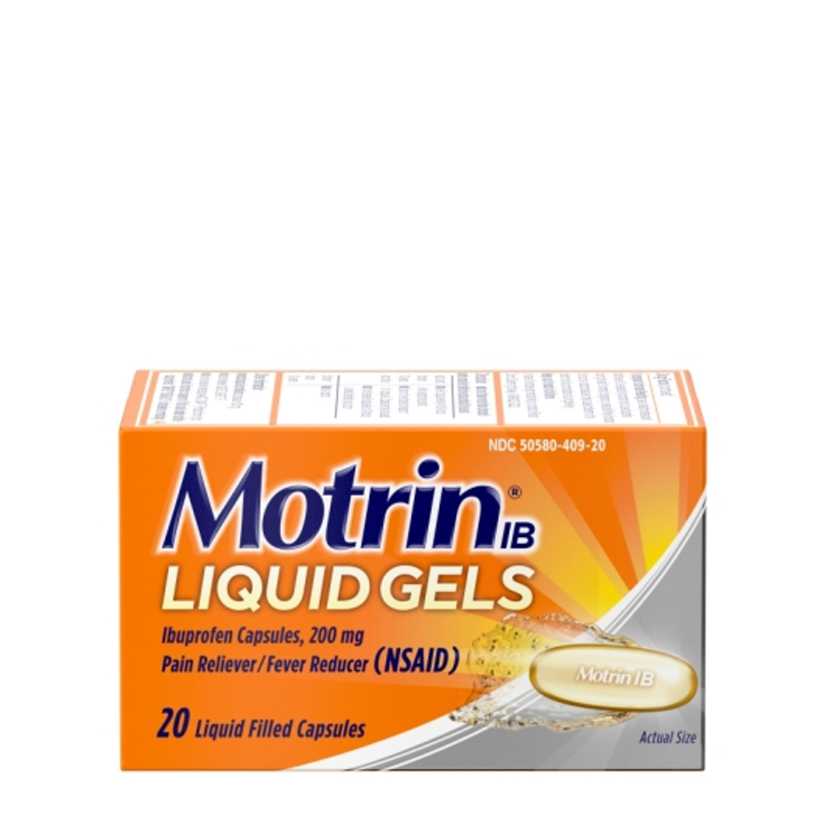 Motrin Caplets, 50 Count, 6 Per Pack, 8 Per Case