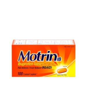 Motrin Ibuprofen Caplets, 24 Count, 6 Per Pack, 8 Per Case