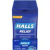 Halls Menthol Eucalyptus Cough Drops, 9 Count, 20 Per Pack, 24 Per Case