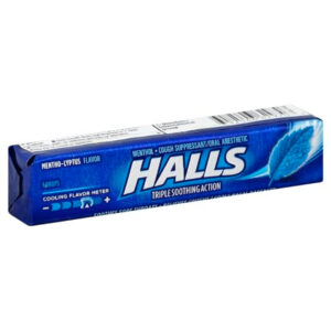 Halls Sugar Free Menthol Lyptus Mountain Menthol Eucalyptus Cough Drops, 70 Count, 12 Per Case