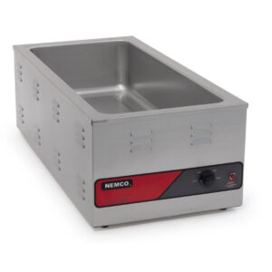 Nemco 6100A 7 Qt Countertop Food Warmer – Commercial Round Soup Warmer, Stainless Steel