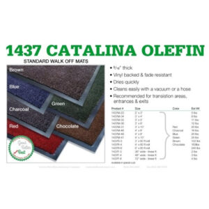Crown Mats & Matting Rely-On Olefin Indoor Wiper Mat, 36 x 48, Charcoal