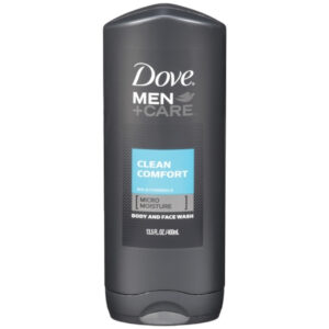 Dove Men+Care Aqua Body And Face Wash, 13.5 Fluid Ounce, 6 Per Case