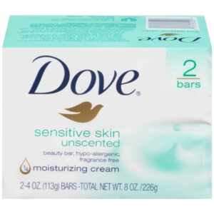 Dove Bar Soap Sensitive Skin, 4.25 Ounce, 24 Per Case