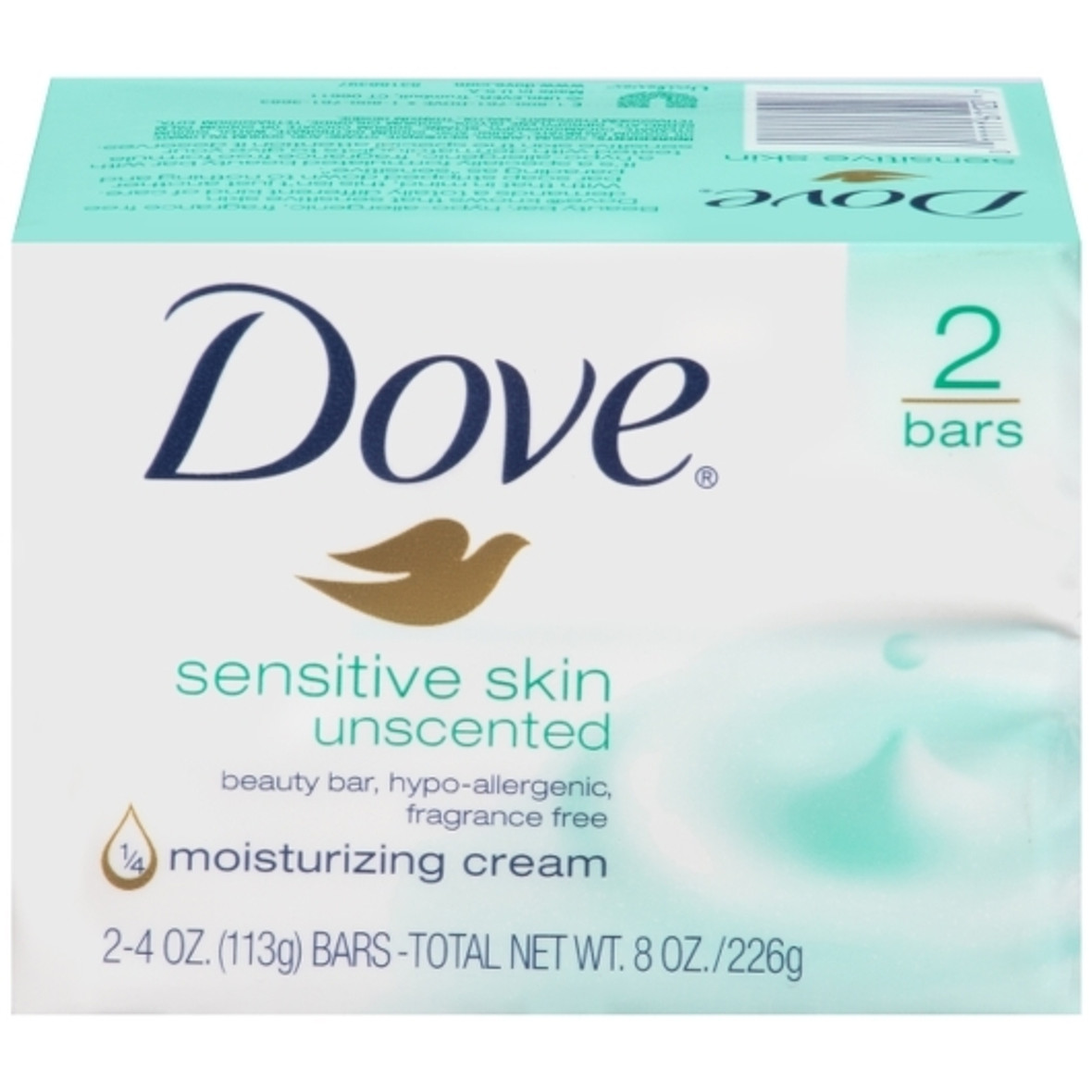 Dove Bar Soap Sensitive Skin, 4.25 Ounce, 24 Per Case