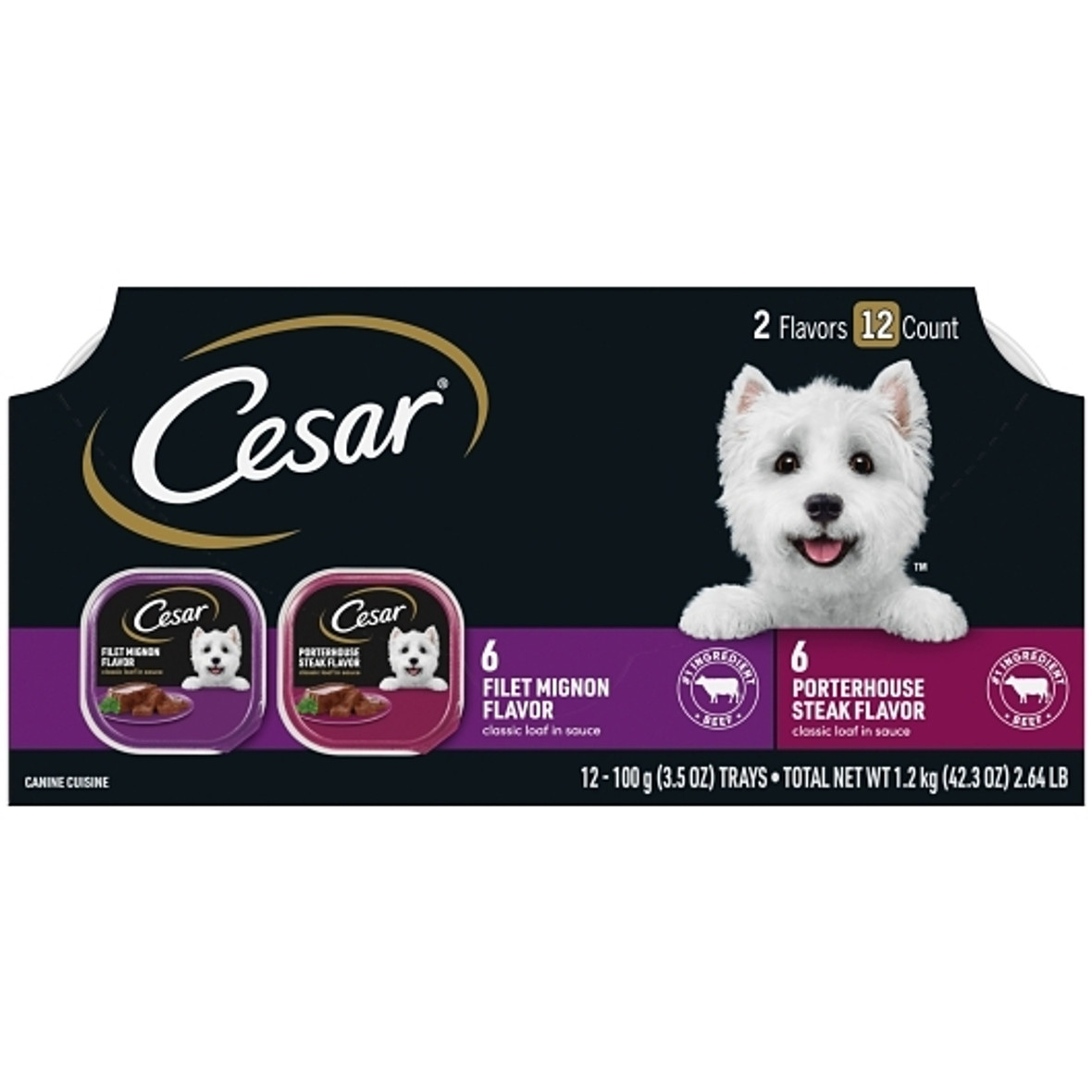 Cesar Canine Cuisine With Turkey In Meaty Juices, 3.5 Ounce, 24 Per Case