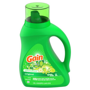 Gain Liquid Laundry Detergent, Gain Original Scent, 46 Oz Bottle, 6/Carton