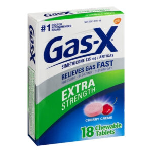 Gas-X Peppermint Creme Tablets, 18 Each, 6 Per Pack, 4 Per Case
