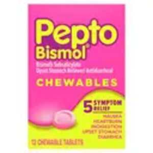 Pepto Original Chewable Tablets, 30 Count, 24 Per Case