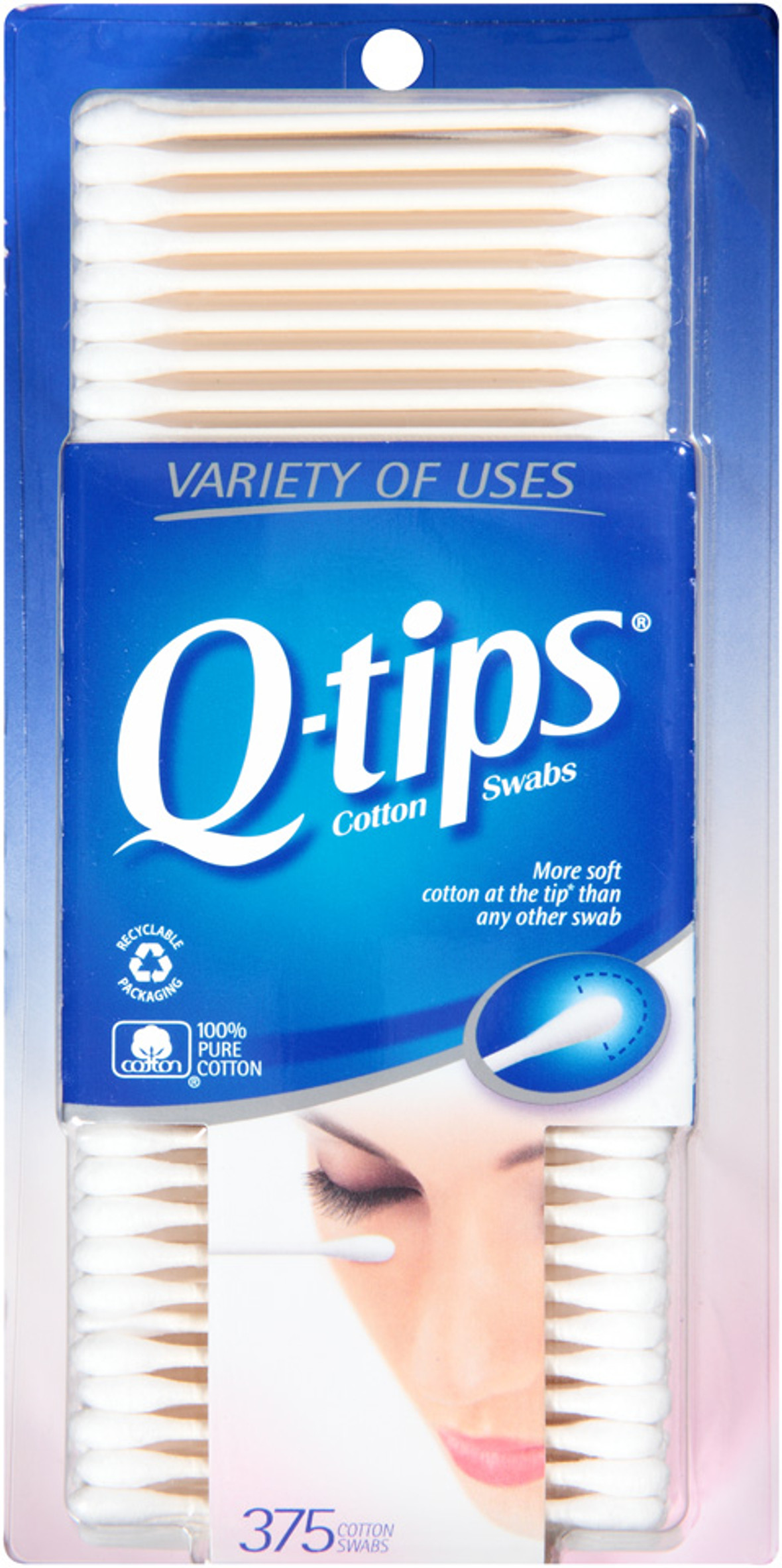 Q-Tip Cotton Swabs Antibacterial, 300 Piece, 12 Per Case