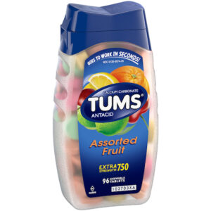 Tums Assorted Berries Tablets, 96 Each, 6 Per Pack, 4 Per Case