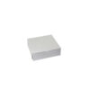 Boxit Lock Corner One Piece White Bakery Box, 5.5  x 5.5  x 4 , 250 Per Case