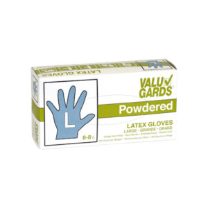 Valugards Latex Powdered Extra Large Glove, 100 Each, 100 Per Pack, 10 Per Case