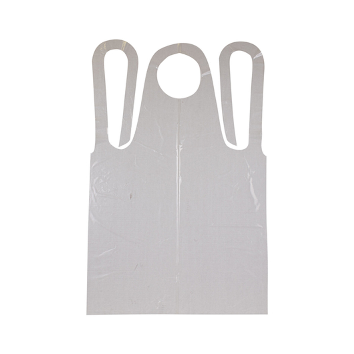 Neatgards Medium Duty Smooth White Poly Apron, 100 Each, 100 Per Pack, 1 Per Case