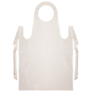 Neatgards Heavy Duty Smooth Clear Poly Apron, 100 Each, 100 Per Pack, 1 Per Case