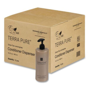 Terra Pure Shampoo Air Pump, Green Tea Lemongrass Scent, 16.23 oz Bottle, 12/Carton