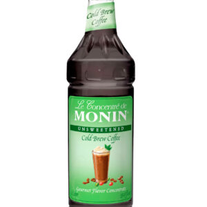 Monin Raspberry Premium Gourmet Syrup, 1 Liter Bottle - 4 Per Case