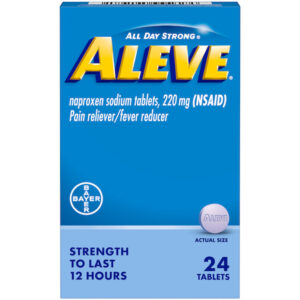 Aleve Caplets, 24 Piece, 3 Per Pack, 12 Per Case