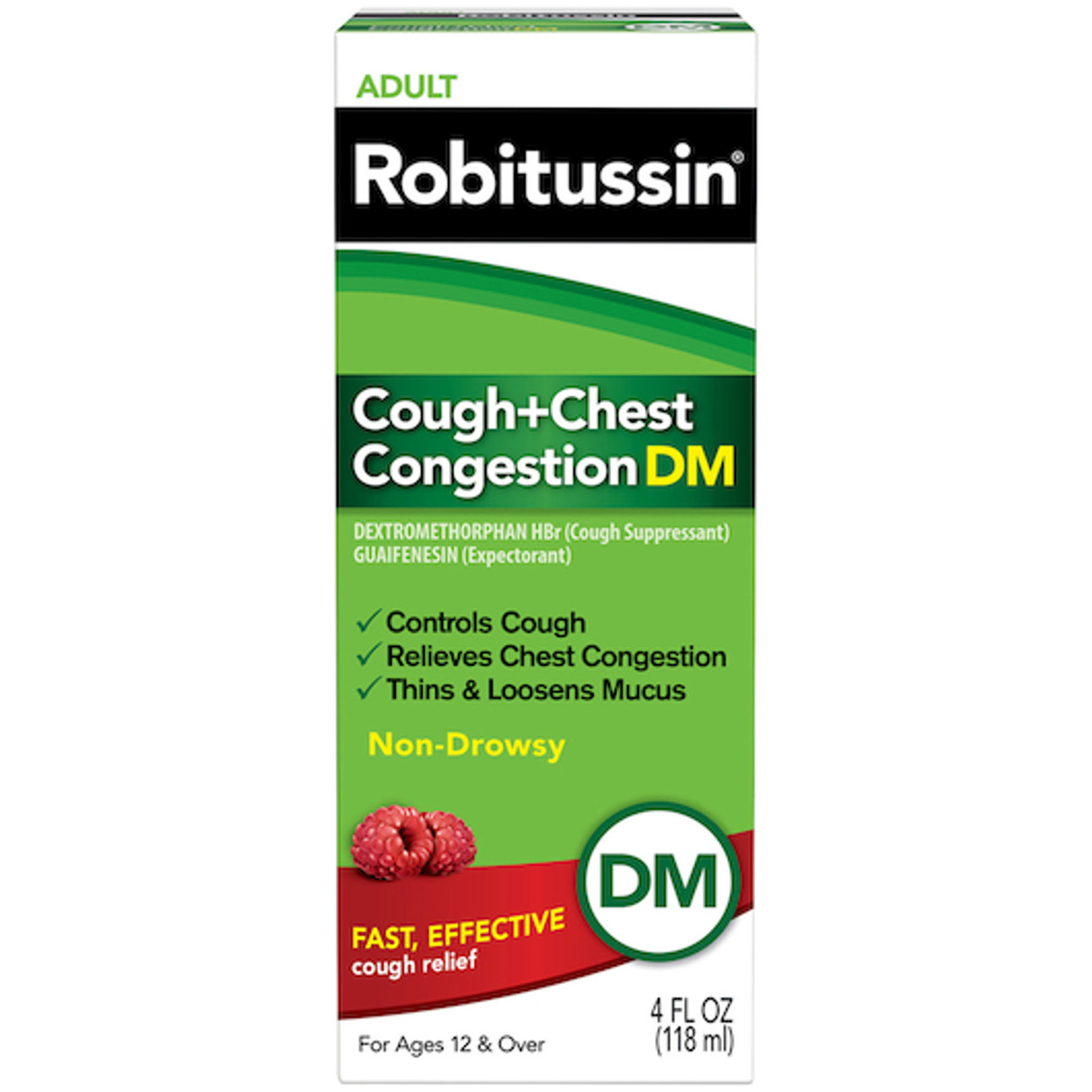 Robitussin Cough & Cold Syrup Bottle, 4 Fluid Ounce, 3 Per Pack, 8 Per Case