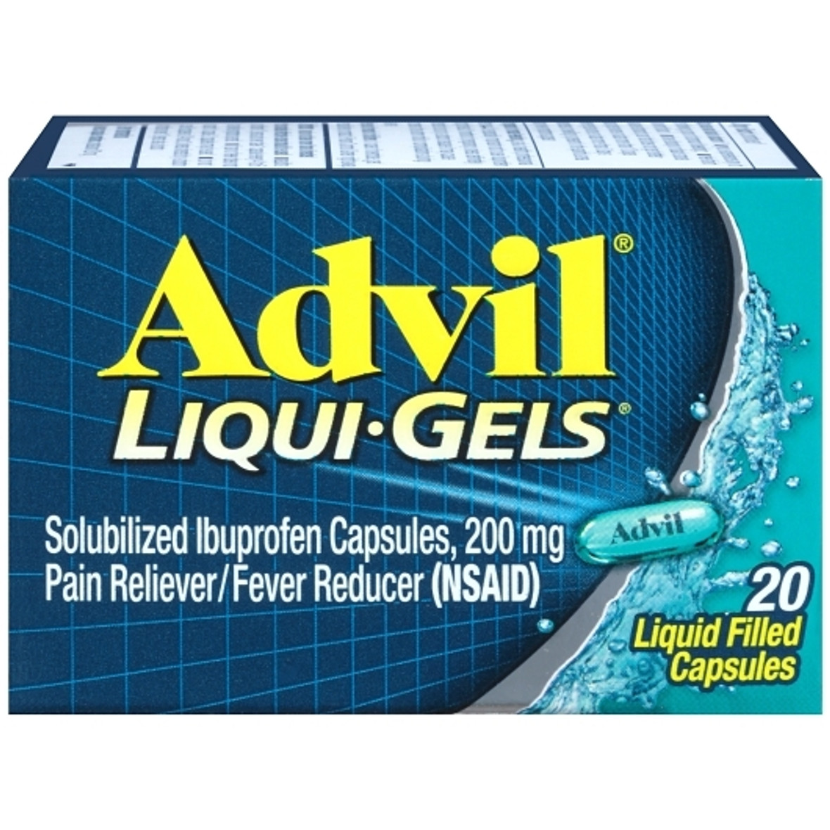 Advil Liquid Gels, 40 Each, 6 Per Pack, 6 Per Case