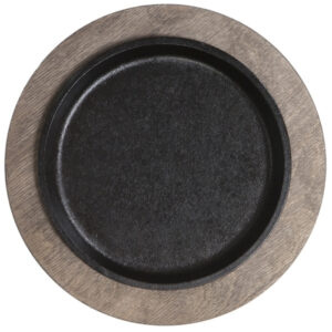 Lodge Round Wood Walnut Stain Underliner, 6 Per Case