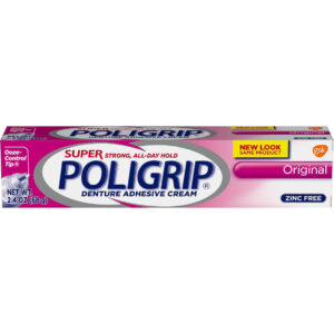 Poligrip Denture Adhesive Cream, 2.4 Ounce, 24 Per Case