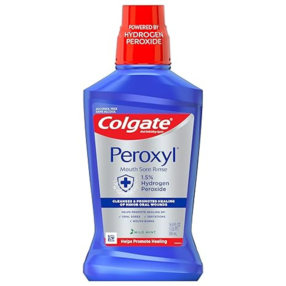 Colgate Peroxyl Mild Mint Mouthwash, 16 Fluid Ounces, 6 Per Case