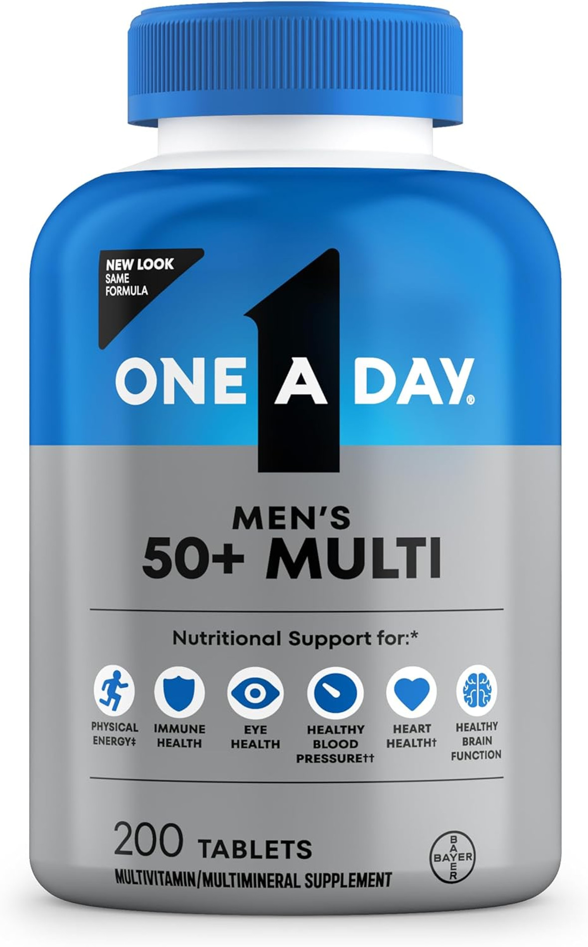One-A-Day Men 50+ Advantage, 100 Piece, 24 Per Case