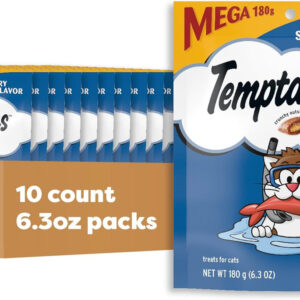Whiskas Temptations Tasty Chicken Flavor Mega Bag, 6.3 Ounces, 10 Per Case