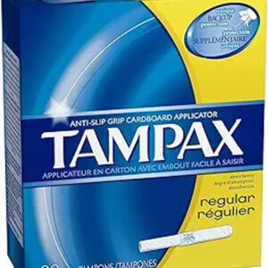 Tampax Regular Unscented Tampon, 20 Per Pack, 24 Packs Per Case