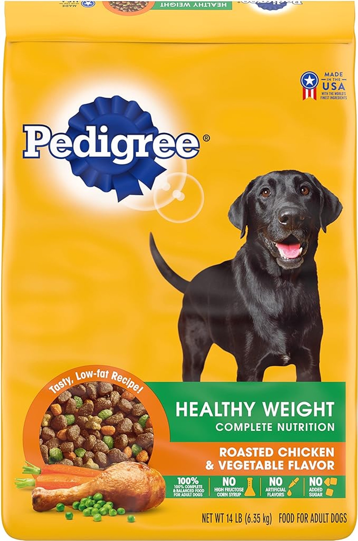 Pedigree Chicken and Vegetables Adult Dry Dog Food, 18 Pound