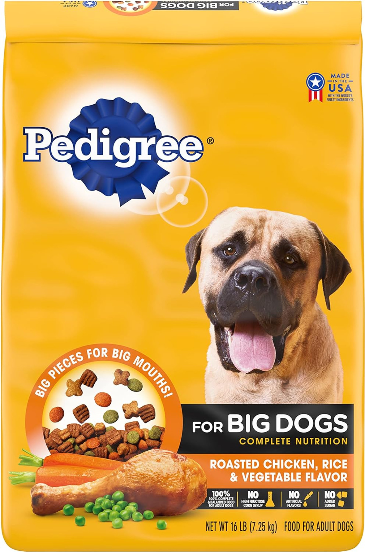 Pedigree Chicken and Vegetables Adult Dry Dog Food, 18 Pound