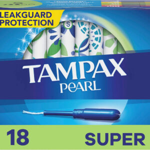 Tampax Cardboard Tampons Super Absorbency, 10 Count, 48 Per Case